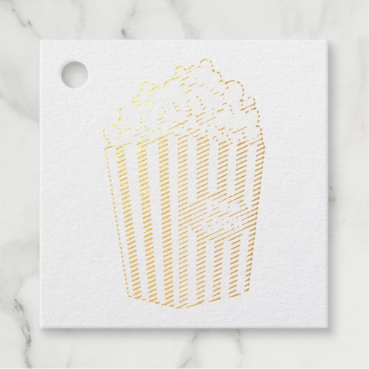 Funny Popcorn, Popcorn Gifts, Movie Lover  フェイバータグ (正面)