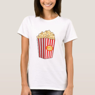 Funny Popcorn, Popcorn Gifts, Movie Lover Tシャツ