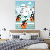 Funny Pope and priests キャンバスプリント (インサイチュ (寝室))