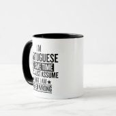 Funny Portuguese Gift Never Wrong Sarcastic マグカップ (正面左)