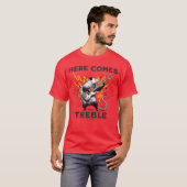 Funny Possum Here Comeshereble Bass Guitar Rock Mu Tシャツ (正面フル)