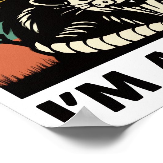 Funny Possum Quote - First of All I'm a Delight ポスター (角)