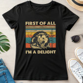 Funny Possum Retro Forest; “I’m a Delight” Summer  Tシャツ