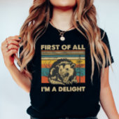 Funny Possum Retro Forest; “I’m a Delight” Summer Tシャツ