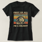 Funny Possum Retro Forest; “I’m a Delight” Summer  Tシャツ (デザイン正面)