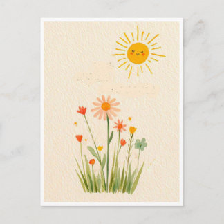 Funny postcard. Summer day ポストカード