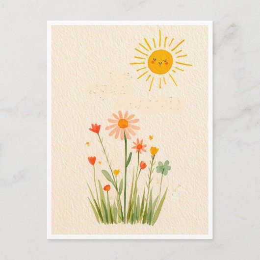 Funny postcard. Summer day ポストカード (正面)