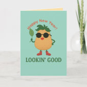 Funny Potato Greeting Card カード (正面)