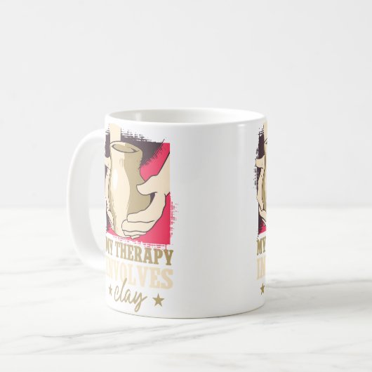 Funny Pottery コーヒーマグカップ (正面左)