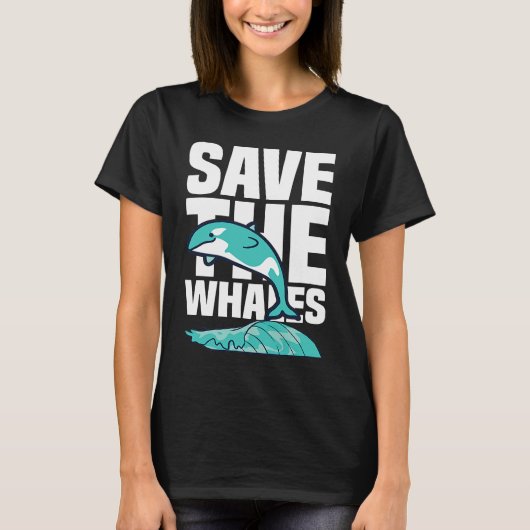 Funny Pottwhal Saying Save The Whales Ocean Whale Tシャツ (正面)