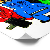 Funny Power Patch Lifts Weightlifting Bodybuilding ポスター (角)