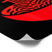 Funny powered by ramen noodle japanese food lover ポスター (角)