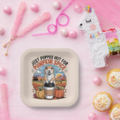 Funny Prairie Dog Fall Pumpkin Spice Humor ペーパープレート (パーティー)