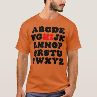 Funny Pre K Kindergarten Hi Alphabet Back To Schoo Tシャツ