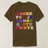 Funny Pre K Kindergarten Hi Alphabet Back To Schoo Tシャツ (デザイン正面)
