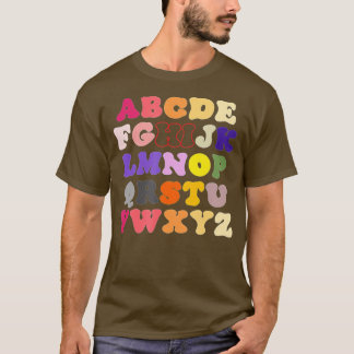 Funny Pre K Kindergarten Hi Alphabet Back To Schoo Tシャツ