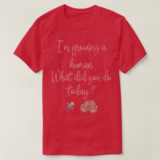 Funny Pregnancy Design with Imprint, pacifiers and Tシャツ (デザイン正面)