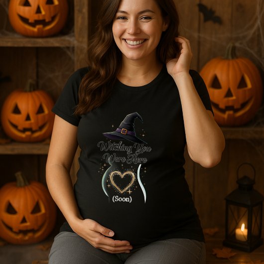 Funny Pregnancy Witching You Were Here  Tシャツ