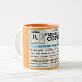 Funny Prescription RX Coffee Customizable Mug ツートーンマグカップ (正面左)
