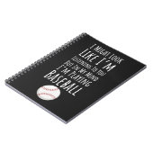 Funny Presents For Baseball Players Team Fan Lover ノートブック (左側)