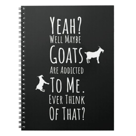 Funny Presents For Goat Lovers Farm Animals Humor ノートブック (正面)