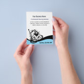 Funny Pressure Washing House Cleaning Flyer チラシ (手)