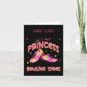 Funny Princess Bowling Shoes Bowlers  カード (正面)