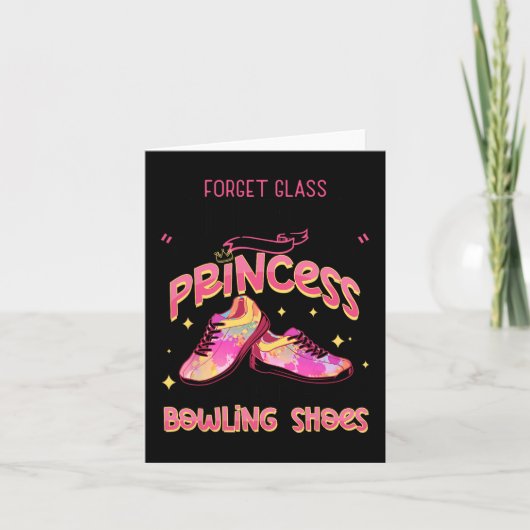 Funny Princess Bowling Shoes Bowlers カード (正面)
