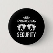 Funny Princess Security Design Castle Sungles Fami 缶バッジ (正面)