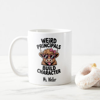 Funny Principal “Weird Principals Build Character" コーヒーマグカップ