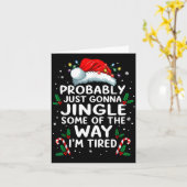 Funny Probably Just Gonna Jingle Some Of The Way I カード (黄色い花)