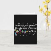 Funny Probably Just Gonna Jingle Some Of The Way I カード (黄色い花)