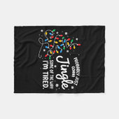 Funny Probably Just Gonna Jingle Some Of The Way I フリースブランケット (正面(横))