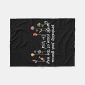 Funny Probably Just Gonna Jingle Some Of The Way I フリースブランケット (正面(横))