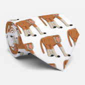 Funny proboscis monkey cartoon illustration ネクタイ (ロール)