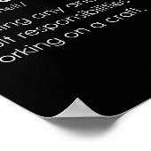 Funny Procraftinate Definition - Pro-craf-ti-nate  ポスター (角)