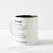 Funny Producer Definition Humor Office Job Title  ツートーンマグカップ (正面左)
