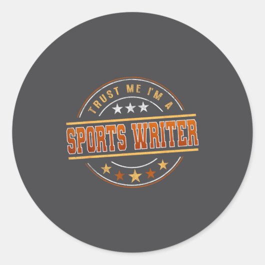 Funny Profession Quote Im A Srts Writer  ラウンドシール (正面)