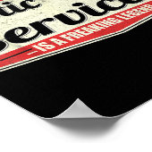 Funny Profession Quote Vintage Septic Tank Service ポスター (角)