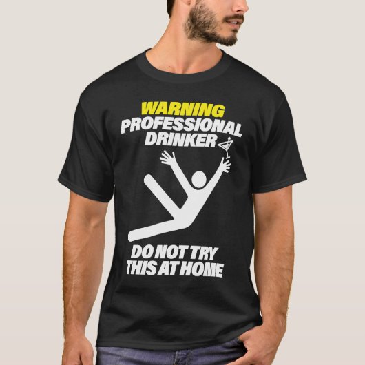 Funny Professional Drinker Dive Bar Pub Crawl T Tシャツ (正面)