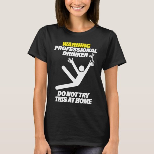 Funny Professional Drinker Dive Bar Pub Crawl T Tシャツ (正面)