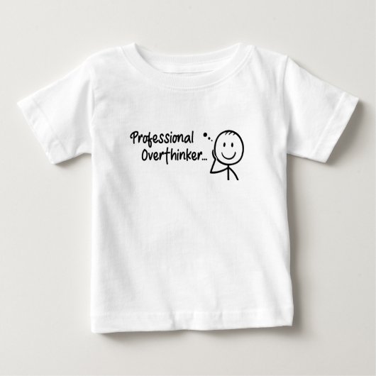 Funny Professional Overthinker ベビーTシャツ (正面)