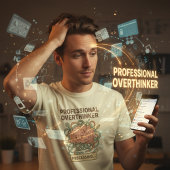 Funny Professional Overthinker Brain Cartoon Tシャツ