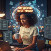 Funny Professional Overthinker Brain Cartoon Tシャツ