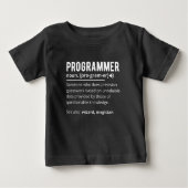 Funny Programmer Code Developer Meaning Definition ベビーTシャツ (正面)