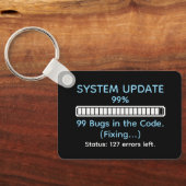 Funny Programmer Coding キーホルダー (裏面)