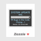 Funny Programmer Coding シール (シート)