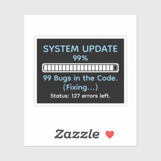 Funny Programmer Coding シール (シート)