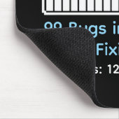 Funny Programmer Coding マウスパッド (コーナー)