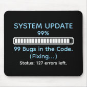 Funny Programmer Coding マウスパッド (正面)
